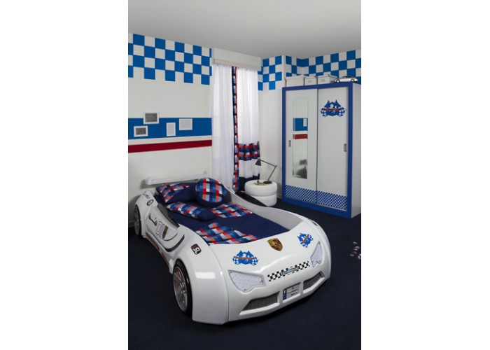 تخت ماشین پورشه آبی